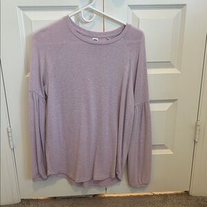 Lavender Long Sleeve Top